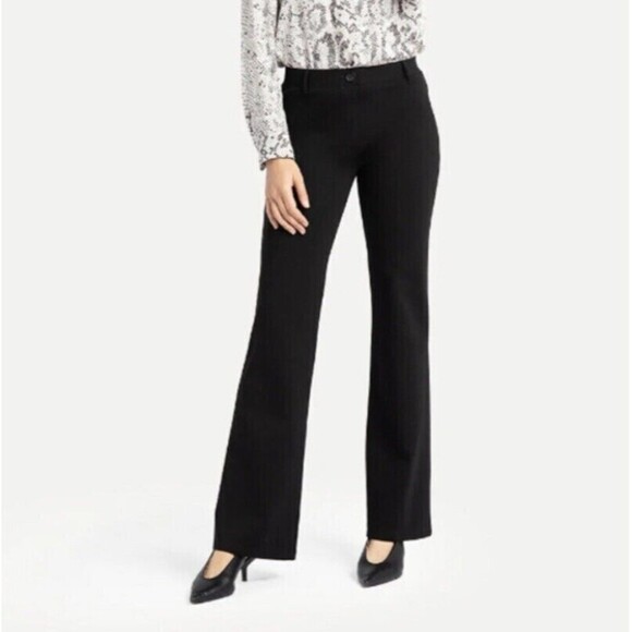 Betabrand Yoga Dress Pants Bootcut Medium Petite Pull On Black Stretch High Rise - Picture 11 of 11